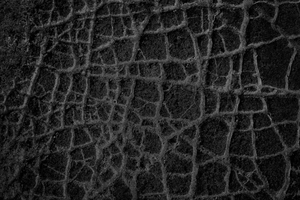 Negro Pared Vieja Agrietado Fondo Hormigón Abstracto Textura Negra Fondo —  Fotos de Stock