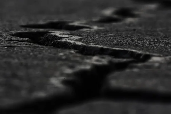 Asphalt Cracks Texture Abstract Background Cracks Asphalt Road — Stock Photo, Image