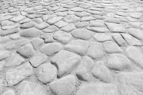 Viejo Fondo Pavimento Piedra Pavimento Abstracto Adoquines Grandes Textura Del — Foto de Stock