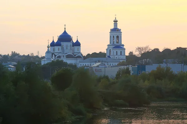 Kostel Letní Krajina Pravoslavná Letní Krajina Víra Náboženství Rusku — Stock fotografie