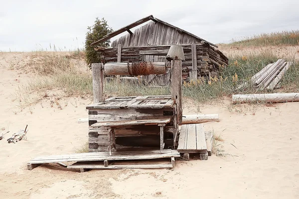 Desertificazione Concetto Cambiamento Climatico Riscaldamento Globale Paesaggio Desertico — Foto Stock