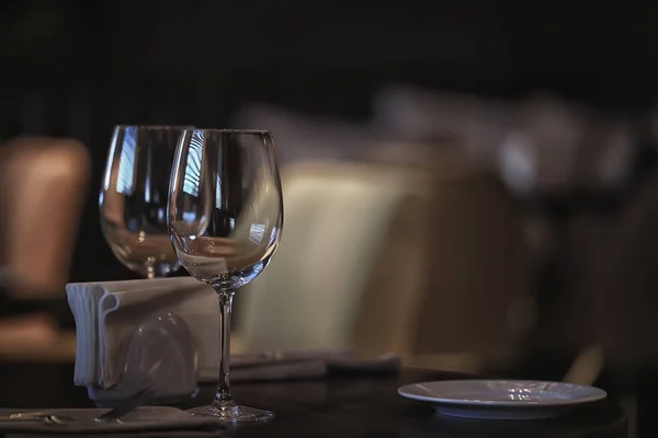 Concepto Copa Alcohol Copa Hermosa Vino Restaurante Degustación Vino Añejo — Foto de Stock