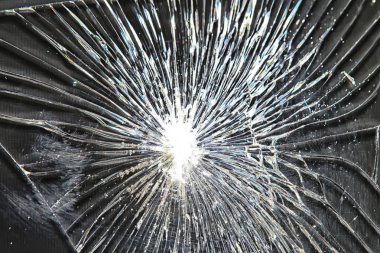 kırık siyah cam / kırık cam soyut doku arka plan