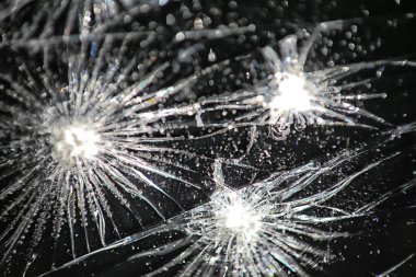 kırık siyah cam / kırık cam soyut doku arka plan