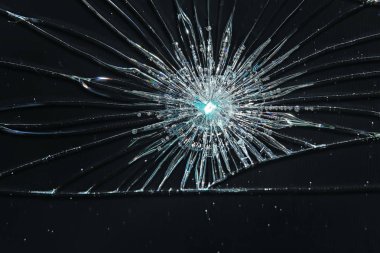 kırık siyah cam / kırık cam soyut doku arka plan