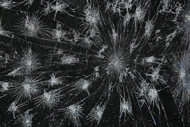 kırık siyah cam / kırık cam soyut doku arka plan