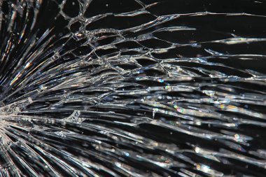 kırık siyah cam / kırık cam soyut doku arka plan