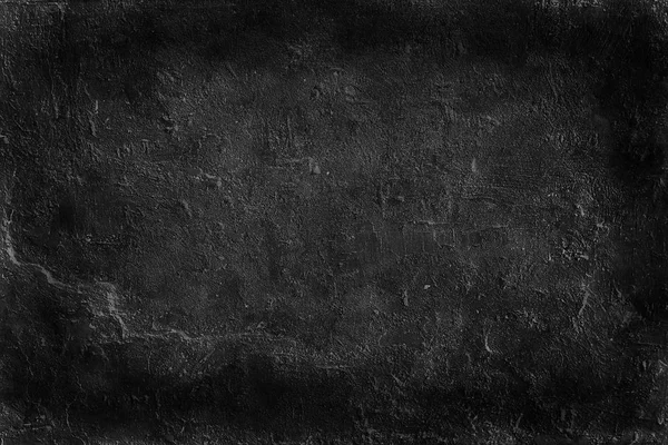 Negro Pared Vieja Agrietado Fondo Hormigón Abstracto Textura Negra Fondo — Foto de Stock