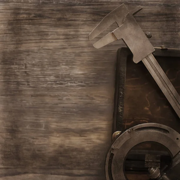 çizim araçları, kavram mühendisliği proje vintage / pusula kalem kağıt eğitim taslak