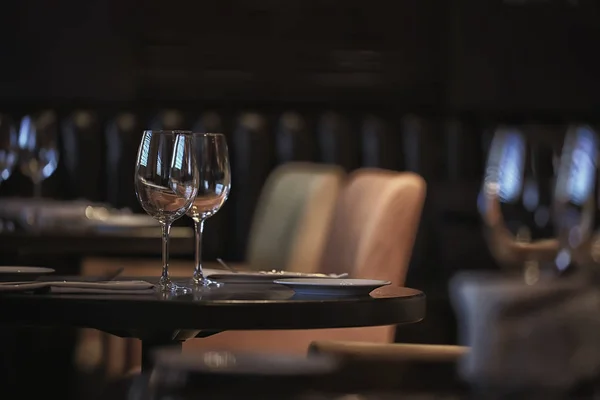 Concept Alcohol Glass Beautiful Glass Wine Restaurant Tasting Aged Wine — Stock Photo, Image