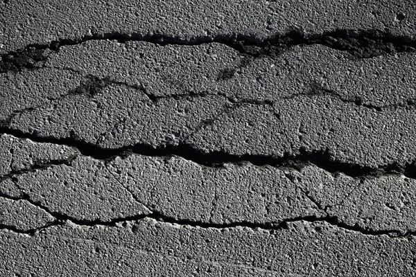 Asphalte Dans Les Fissures Texture Fond Abstrait Fissures Sur Route — Photo