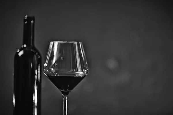 概念酒精杯 美丽的玻璃 酒楼品尝老年葡萄酒 — 图库照片