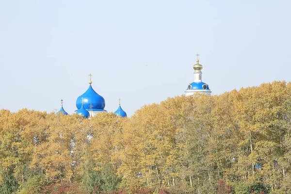 Kostel Letní Krajina Pravoslavná Letní Krajina Víra Náboženství Rusku — Stock fotografie