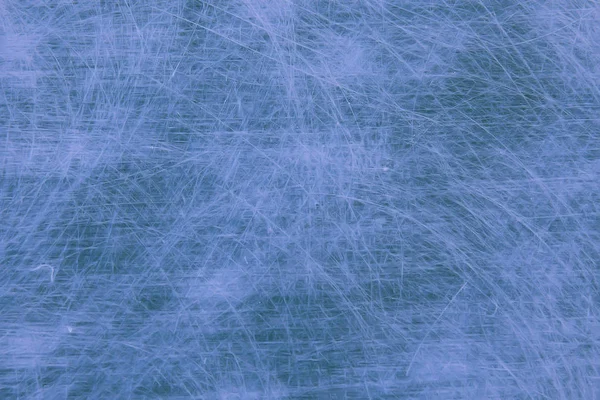 metal scratches blue background abstract / empty blank frame scratches on metal