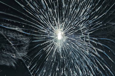 kırık siyah cam / kırık cam soyut doku arka plan