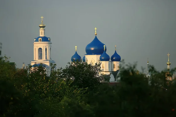 Kyrkligt Sommar Landskap Ortodoxt Sommar Landskap Tro Religion Arkitektur Ryssland — Stockfoto