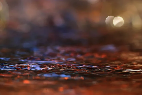 Abstraktní Pozadí Vodním Hnědém Toku Textura Vody Hnědé Barvy Bažině — Stock fotografie