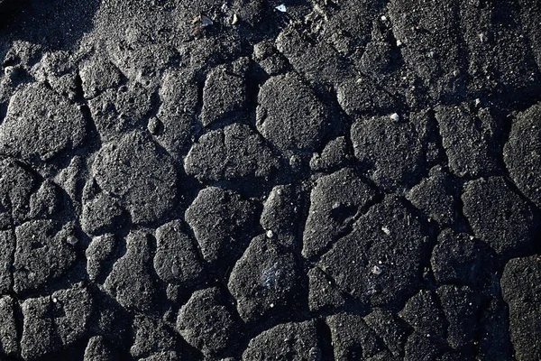 Asphalt Cracks Texture Abstract Background Cracks Asphalt Road — Stock Photo, Image