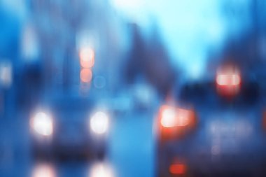 bulanık soyut şehir / bokeh araba ışıkları gece şehir arka plan, trafik sıkışıklığı, otoyol, gece hayatı