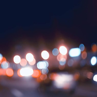 bulanık soyut şehir / bokeh araba ışıkları gece şehir arka plan, trafik sıkışıklığı, otoyol, gece hayatı