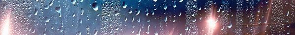 Soyut Arka Plan Yağmur Cam Pencere Dışında Sonbahar Hava Yağmur — Stok fotoğraf