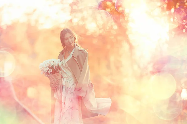 Altın Sonbahar Kız Portre Sonbahar Manzara Mutlu Ücretsiz Genç Kız — Stok fotoğraf