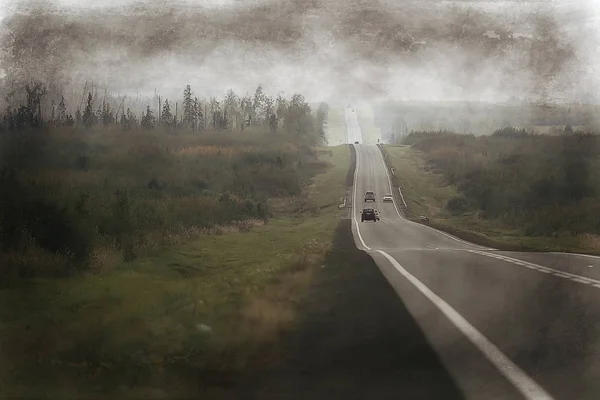우울한 계절전망 고속도로 — 스톡 사진
