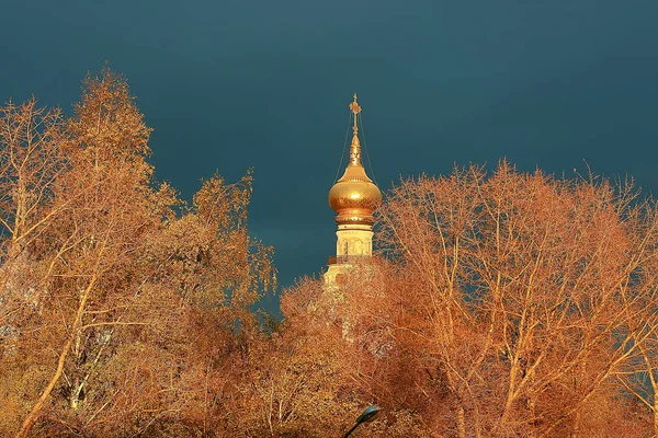 Φθινοπωρινό Τοπίο Ρωσική Χρυσή Αρένα Του Βόλγα Τοπίο Της Ρωσικής — Φωτογραφία Αρχείου