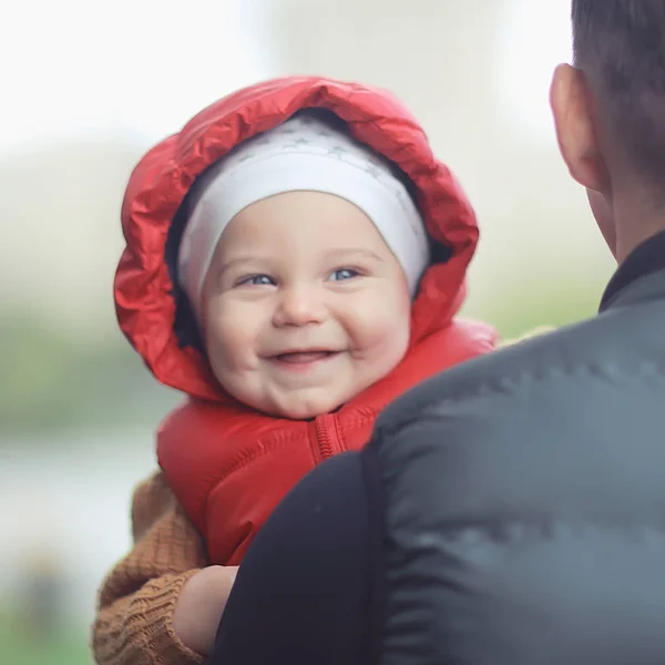 Cheerful Healthy Baby Smiling Portrait Small Child Boy Little Son — Stock Photo, Image