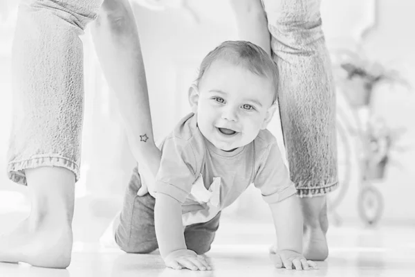 Niño Pequeño Estudio Brillante Niño Pequeño Bebé Hermoso Niño Sano — Foto de Stock