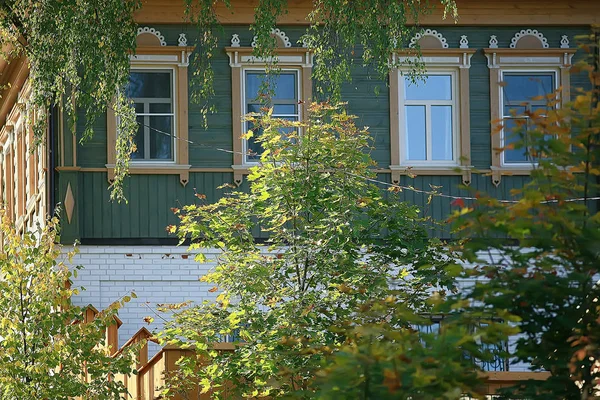 Volžské Podzimní Krajině Ruské Zlaté Kroužky Ruská Provincie — Stock fotografie