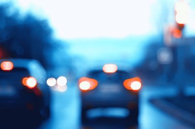bulanık soyut şehir / bokeh araba ışıkları gece şehir arka plan, trafik sıkışıklığı, otoyol, gece hayatı