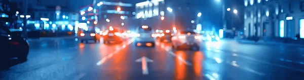 Пробки Шосе Вночі Концепція Міського Приватного Транспорту Автомобіль Дорозі — стокове фото
