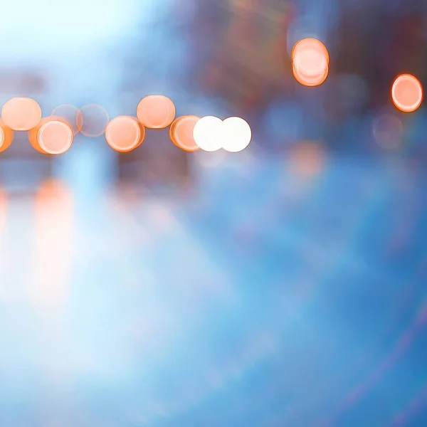 Ciudad Abstracta Borrosa Coche Bokeh Luces Fondo Ciudad Nocturna Atascos — Foto de Stock