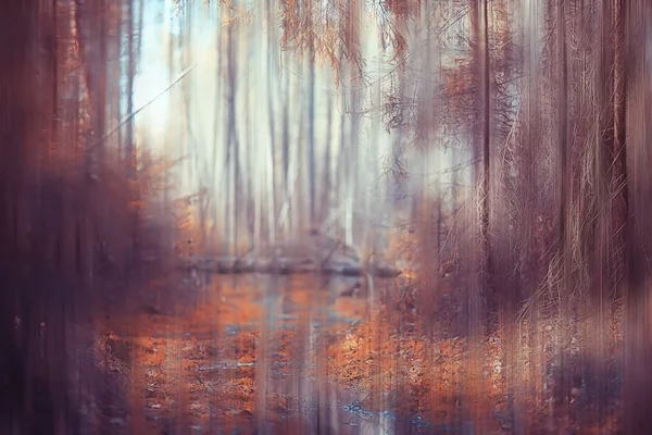 Outono Floresta Borrada Movimento Fundo Suave Amarelo Natureza Paisagem Outono — Fotografia de Stock