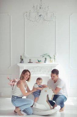 çocuk sallanan at / küçük çocuk bir oyuncak ata binme, sallanan sandalye çocuk oyuncak vintage