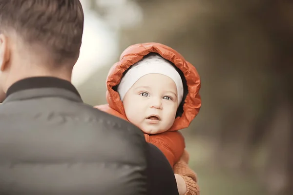 Enfant Dans Pull Chaud Enfant Garçon Portrait Vêtements Saison Pull — Photo