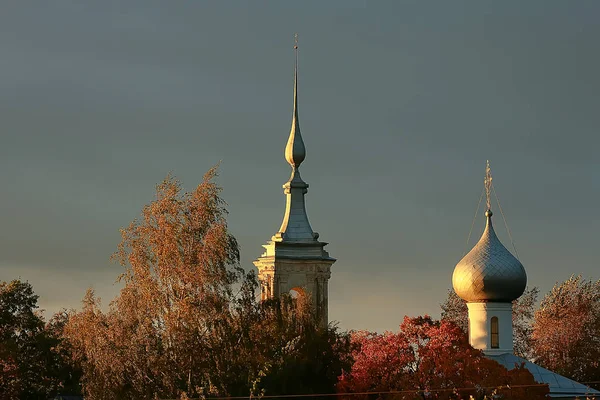 Llegar Paisaje Otoñal Del Volga Anillo Oro Ruso Paisaje Provincia —  Fotos de Stock