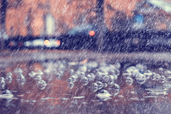 Rain Weather Drops Wet Weather Concept Abstract Drops Water Jets — Stock Photo, Image