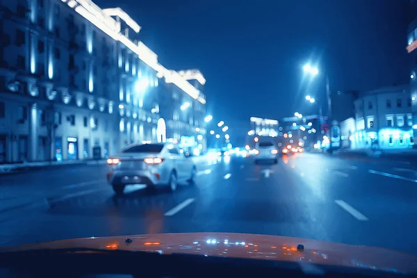 Traffic Jam Highway Night Concept Urban Private Transport Car Road — Stock Photo, Image