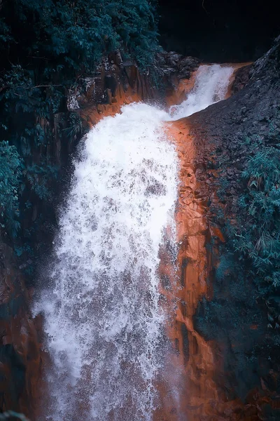 Ungle Wasserfall Philippinen Flussfälle Von Felsen Wasserfall Auf Philippinischen Inseln — Stockfoto