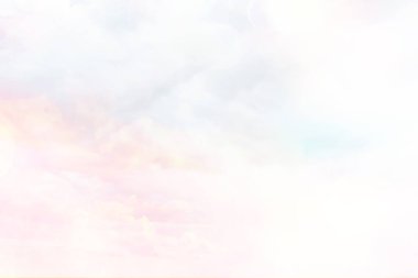 Klasik renkli gökyüzü arkaplanı, soyut sanat bulutları