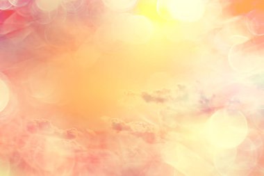 Klasik renkli gökyüzü arkaplanı, soyut sanat bulutları