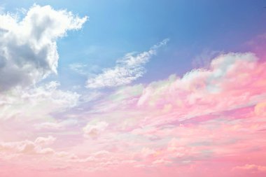 bulutlar suluboya renkler, pembe bulutlar arka plan gökyüzü, atmosfer hava özgürlüğü