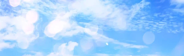 Nuvole Bianche Sfondo Cielo Blu Astratto Carta Parati Stagionale Giornata — Foto Stock