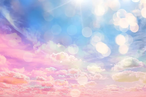 Clouds Watercolor Tint Pink Clouds Gradient Background Sky Atmosphere Air — Stock Photo, Image