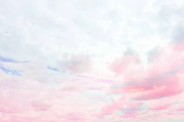 Chmury Akwarela Odcień Różowe Chmury Gradientowe Tło Niebo Atmosfera Powietrze — Zdjęcie stockowe