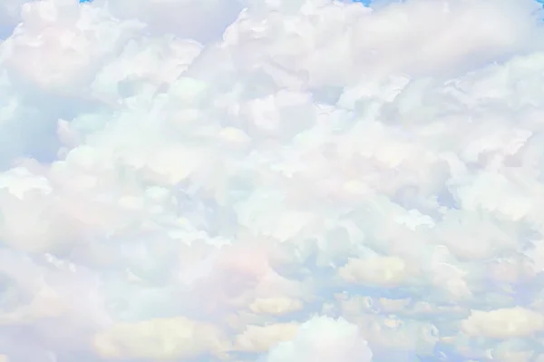 Белые Облака Абстрактное Небо Небо Фоновое Искусство Размытые Светящиеся — стоковое фото