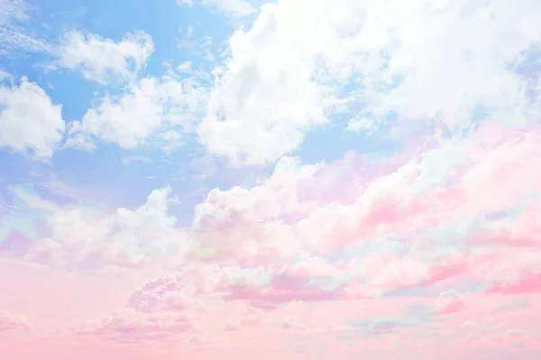 Облака Акварельный Оттенок Розовые Облака Градиентный Фон Неба Атмосфера Свободы — стоковое фото
