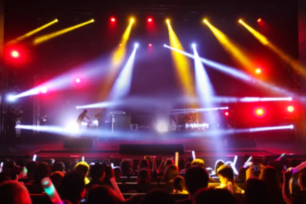 Konser izleyici bulanık arka planını, Rock konseri.